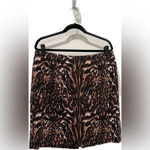 Talbots Leopard Print Pencil Skirt